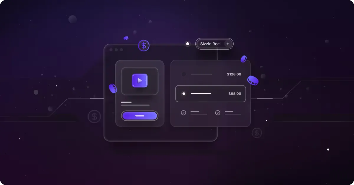Sizzle reel cost breakdown showing pricing tiers and production budgets