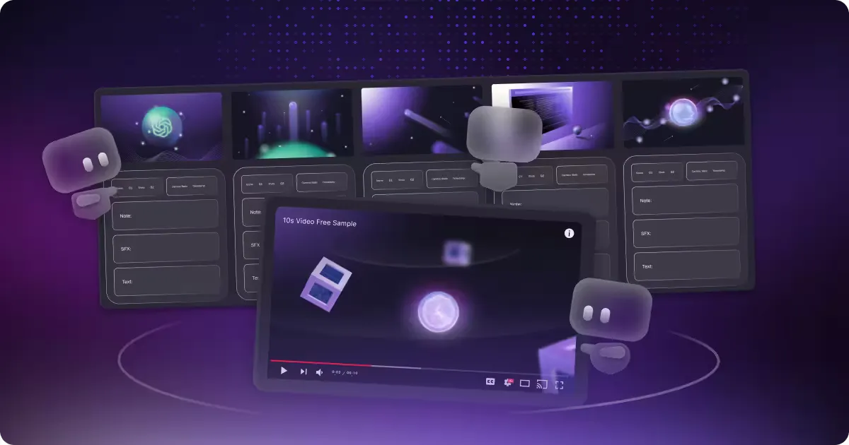 Design cover depicting explainer video storyboard