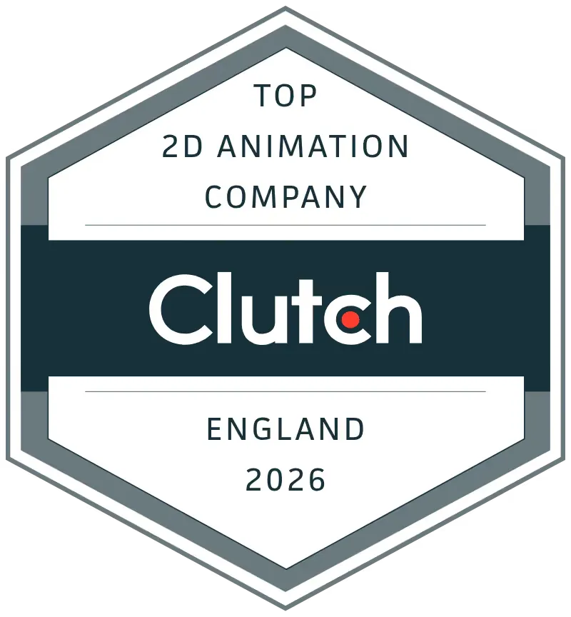 Top Clutch 2D animation company, England 2026