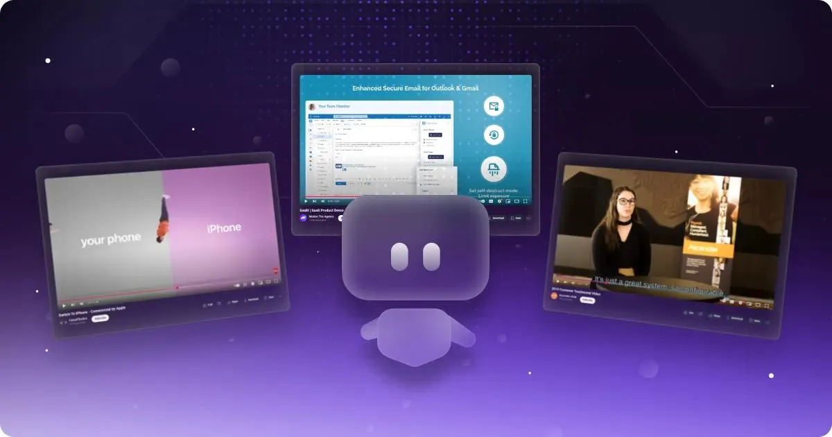 Product video production examples showing demo and comparison video formats for B2B brands made researched by Motion the Agency