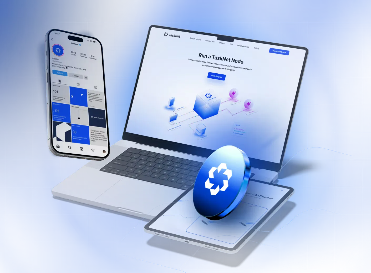 Tasknet customer story cover image showing video and design project work