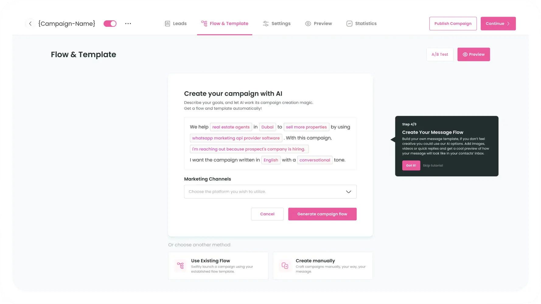 DoveHero pink and black web page